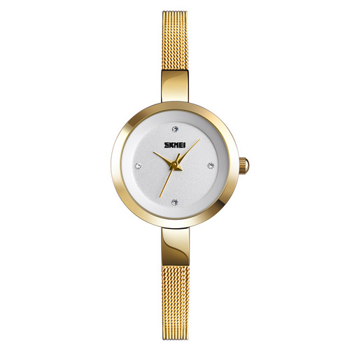 

Женские наручные часы 1390 Gold-White Skmei 30 мм Золотой