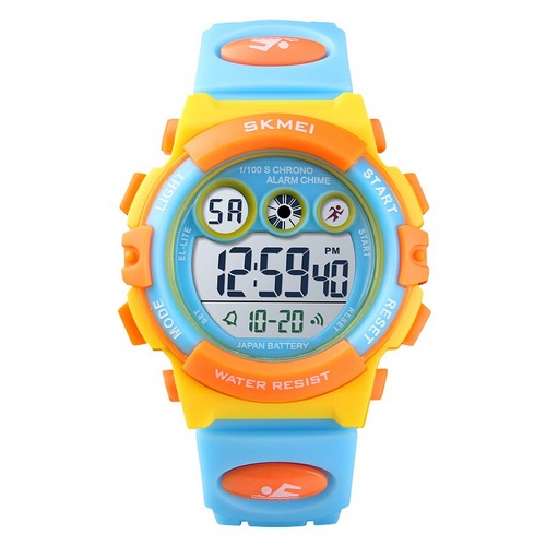 

Женские наручные часы 1451 Blue Yellow Skmei 40 мм Синий