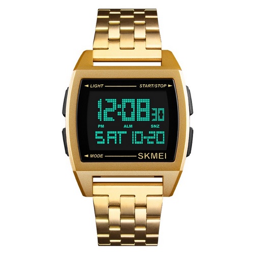 

Мужские наручные часы 1368 Gold Skmei 43 мм Золотой