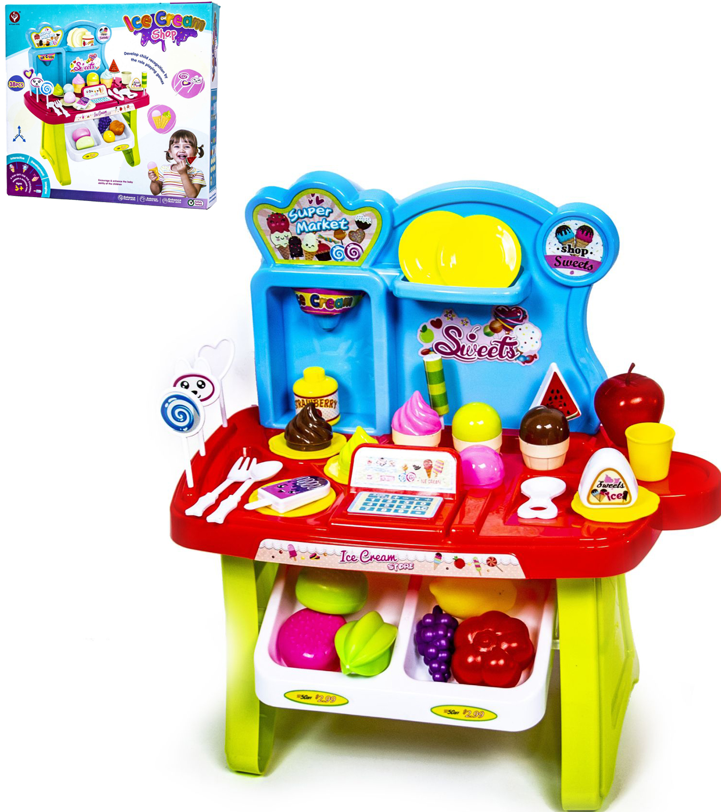

Детский прилавок сладостей DI YUAN Toys 3+ (det0003104) Голубой