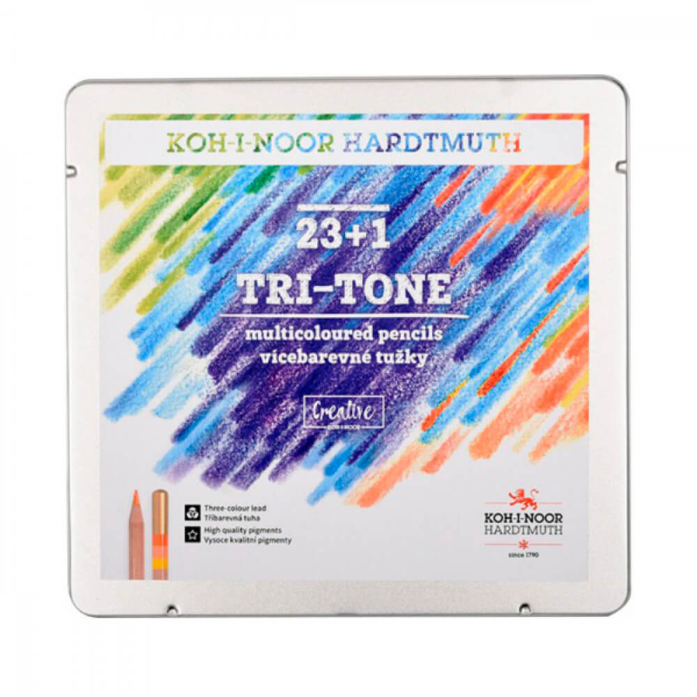 

Карандаши Koh-I-Noor «Tri-Tone» 3444 24 цвета Koh-I-Noor (3444)