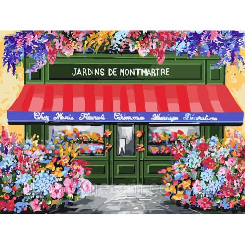 

Картина по номерам «Цветочный магазинчик» 30-40 см KHO3567 Идейка (KHO3567)