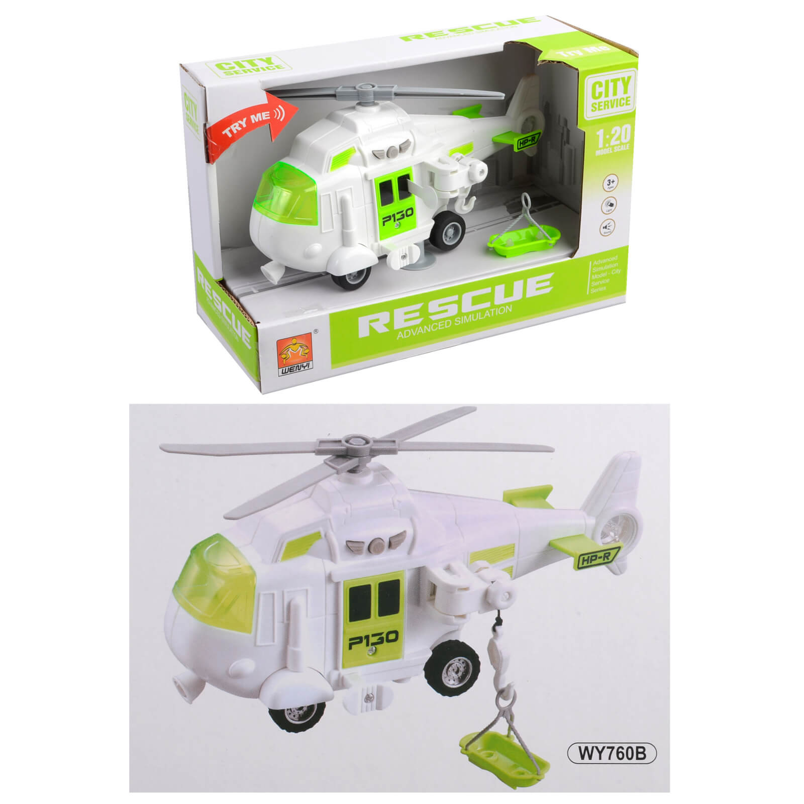 

Вертолет «Спаситель» со звуком и светом WY760B A-Toys (WY760B)