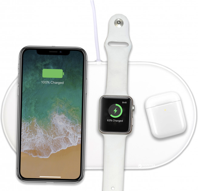 

Беспроводная зарядка 3 в 1 AirPower для Apple IPhone / Apple Watch/ Airpods