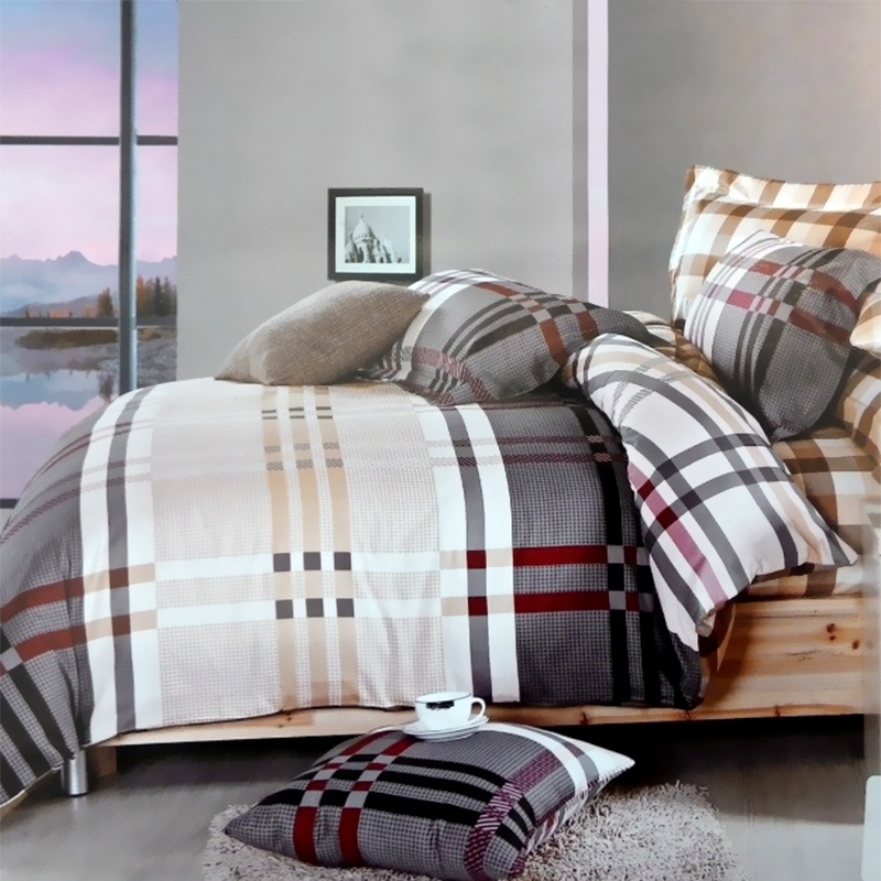 

Постельное белье 4998 Elway 200x220 см Серый