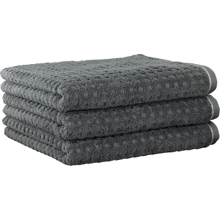 

Махровое полотенце Cawoe Elements Struktur 619-749 80х150 schiefer