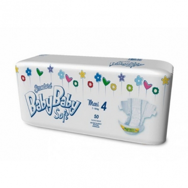 

Підгузки BabyBaby Soft Розмір 4 (Maxi) 7-18 кг , 50 шт