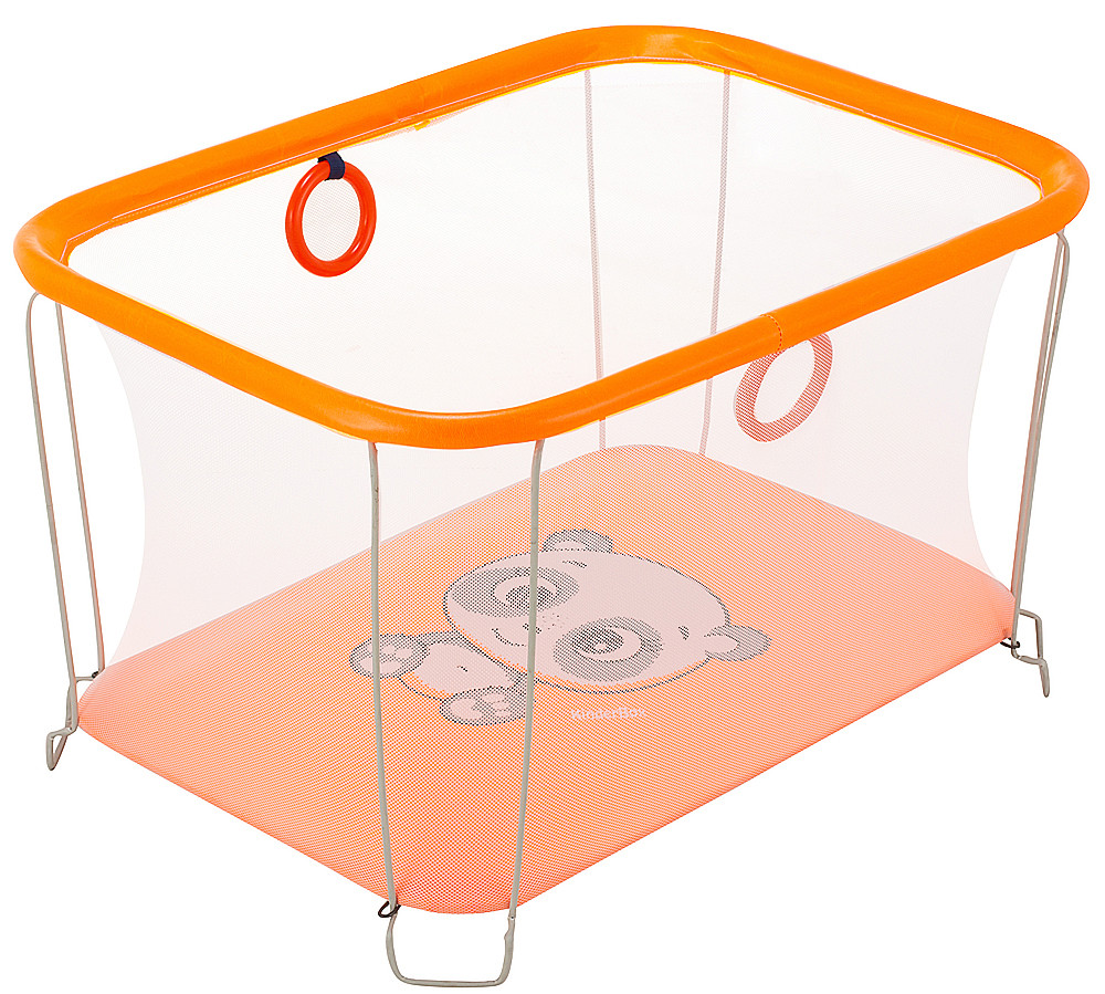 

Манеж детский игровой KinderBox солнышко Оранжевый панда с мелкой сеткой (SUN 8995)