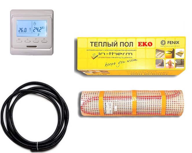 

Теплый пол IN-Term ECO-200 двухжильный мат 720 Вт 3,6 м2 в комплекте с программируемым терморегулятором (VIT00617)