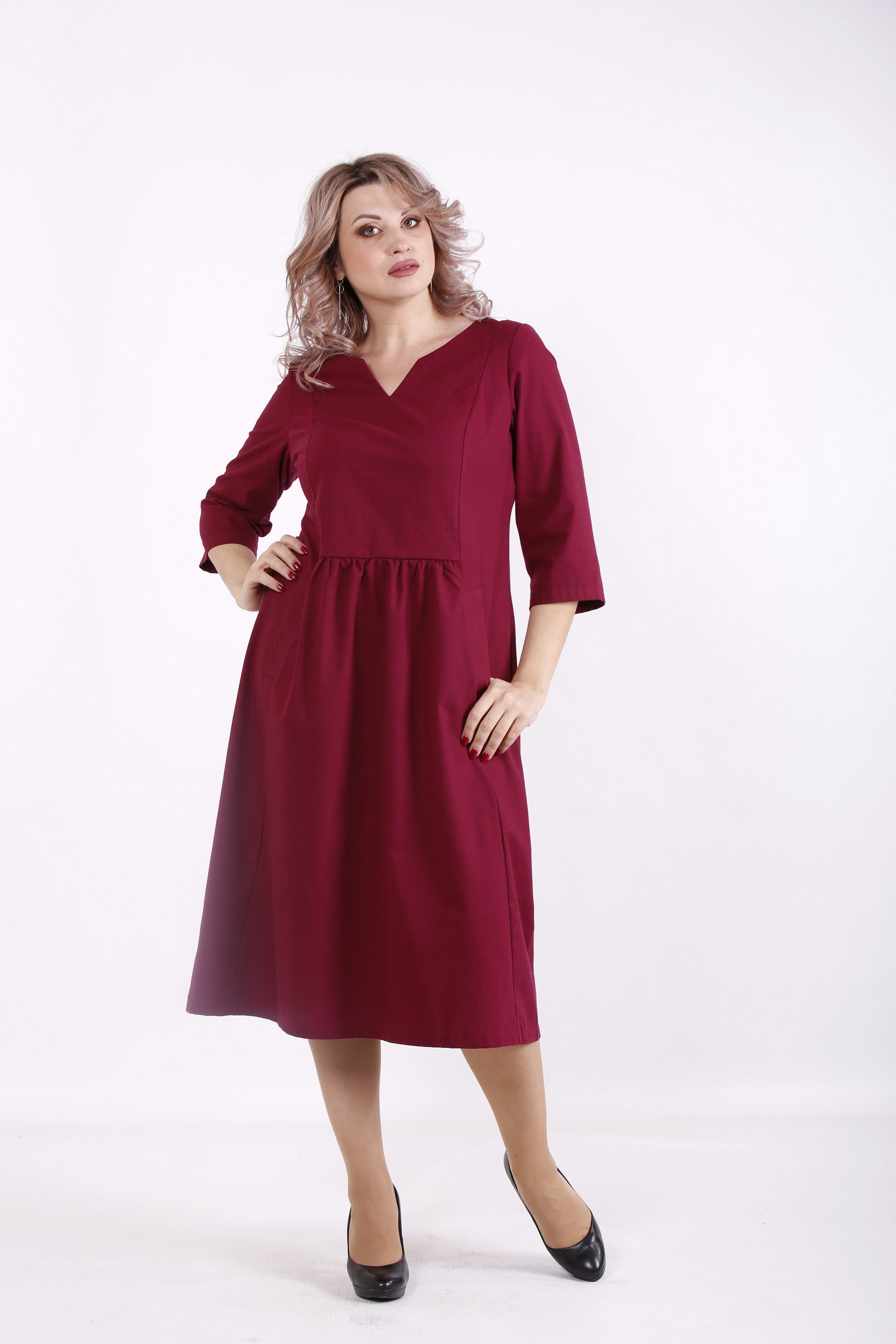 

Платье GARRY-STAR 01580-3  Бордовый, Платье GARRY-STAR 01580-3 54 Бордовый