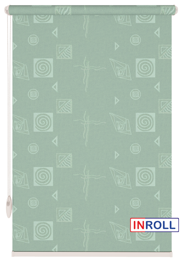 

Ролета тканевая INROLL Есо-Mini 117,5х165 см Ikea Мятный 2068
