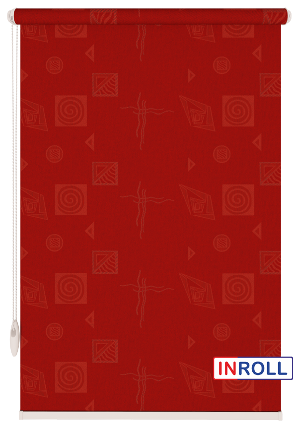 

Ролета тканевая INROLL Есо-Mini 112,5х165 см Ikea Красный 1807