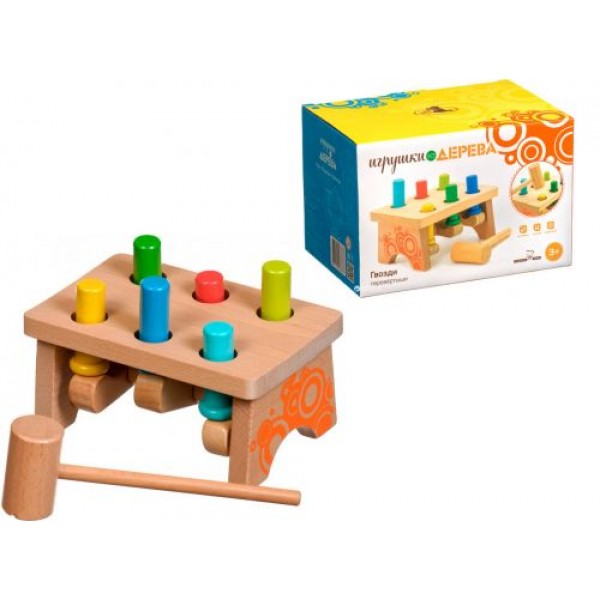 

Деревянная игра "Гвозди-перевертыши" Д092 TRG-25619