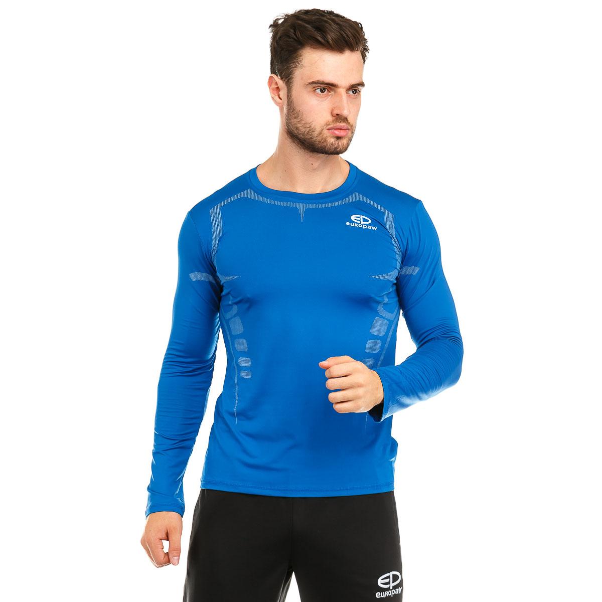 

Футболка компрессионная Europaw ls top синяя [M]