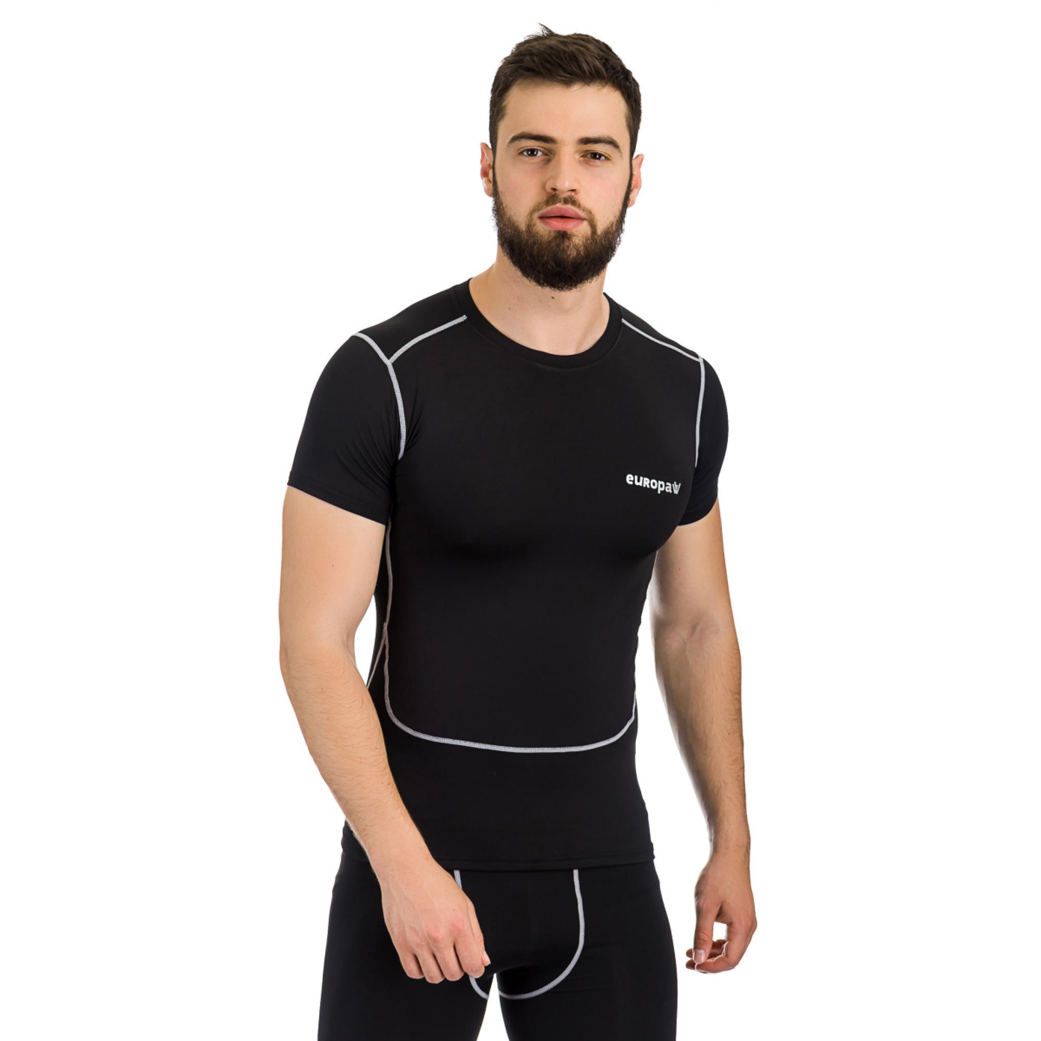 

Футболка компрессионная SS Europaw PRO черная [S]