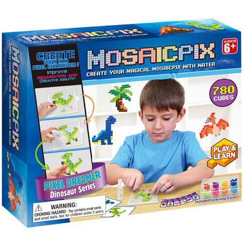 

Развивающая аквамозаика "Динозавры" MOSAICPIX для детей 780 деталей (RT55002)