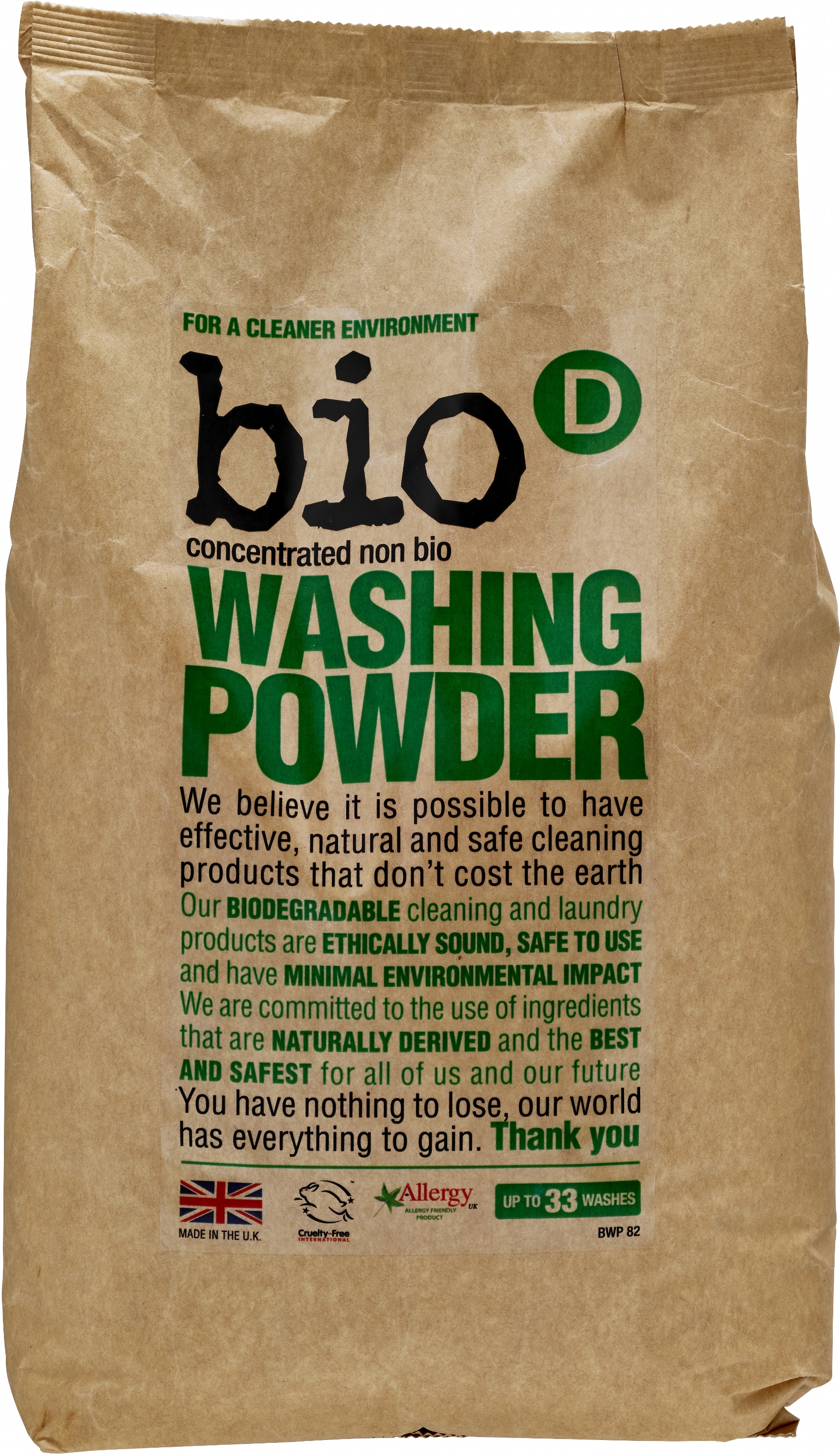

Концентрированный экологический стиральный порошок Bio-D Washing Powder 2 кг
