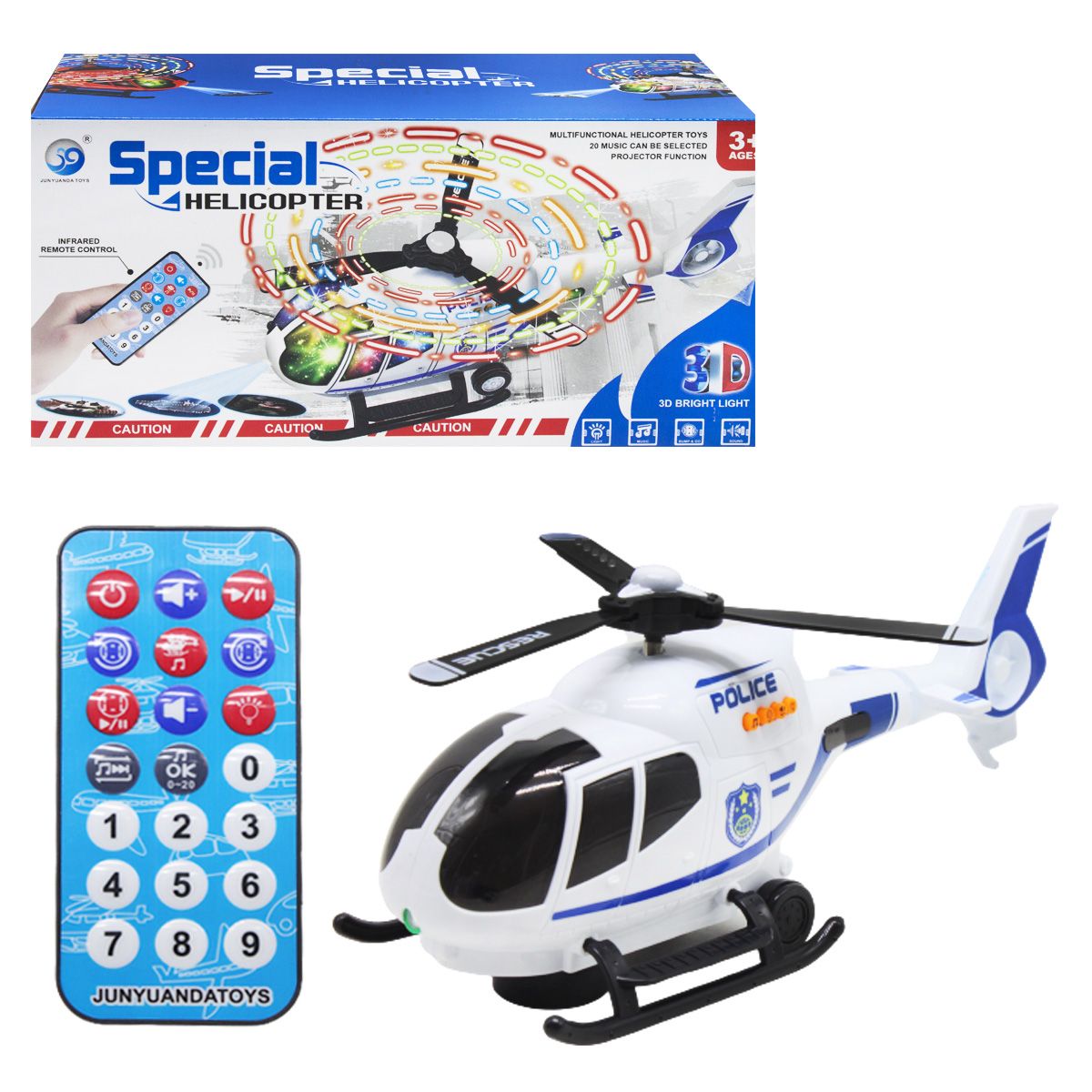 

Вертолет Special Helicopter белый JUNYUANDA TOYS (JYD178A-2/B-2) (146461)