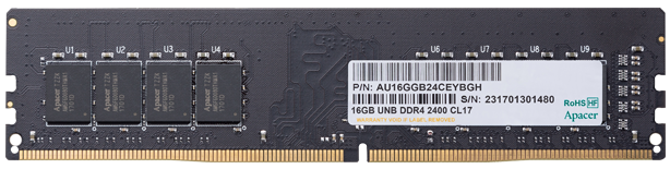 

Оперативна пам'ять Apacer DDR4 16GB 2666Mhz (AU16GGB26CQYBGH) (6422007)
