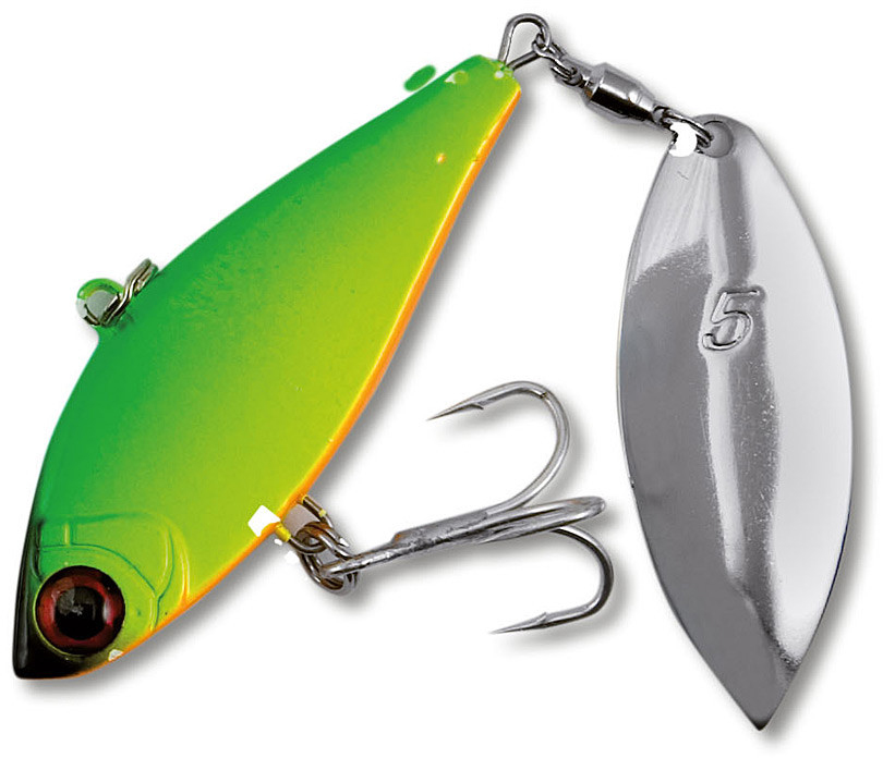 

Блесна Nomura Spinner Bait Metal Vib 38 г 6 см Green Yellow Red (NM69271106)