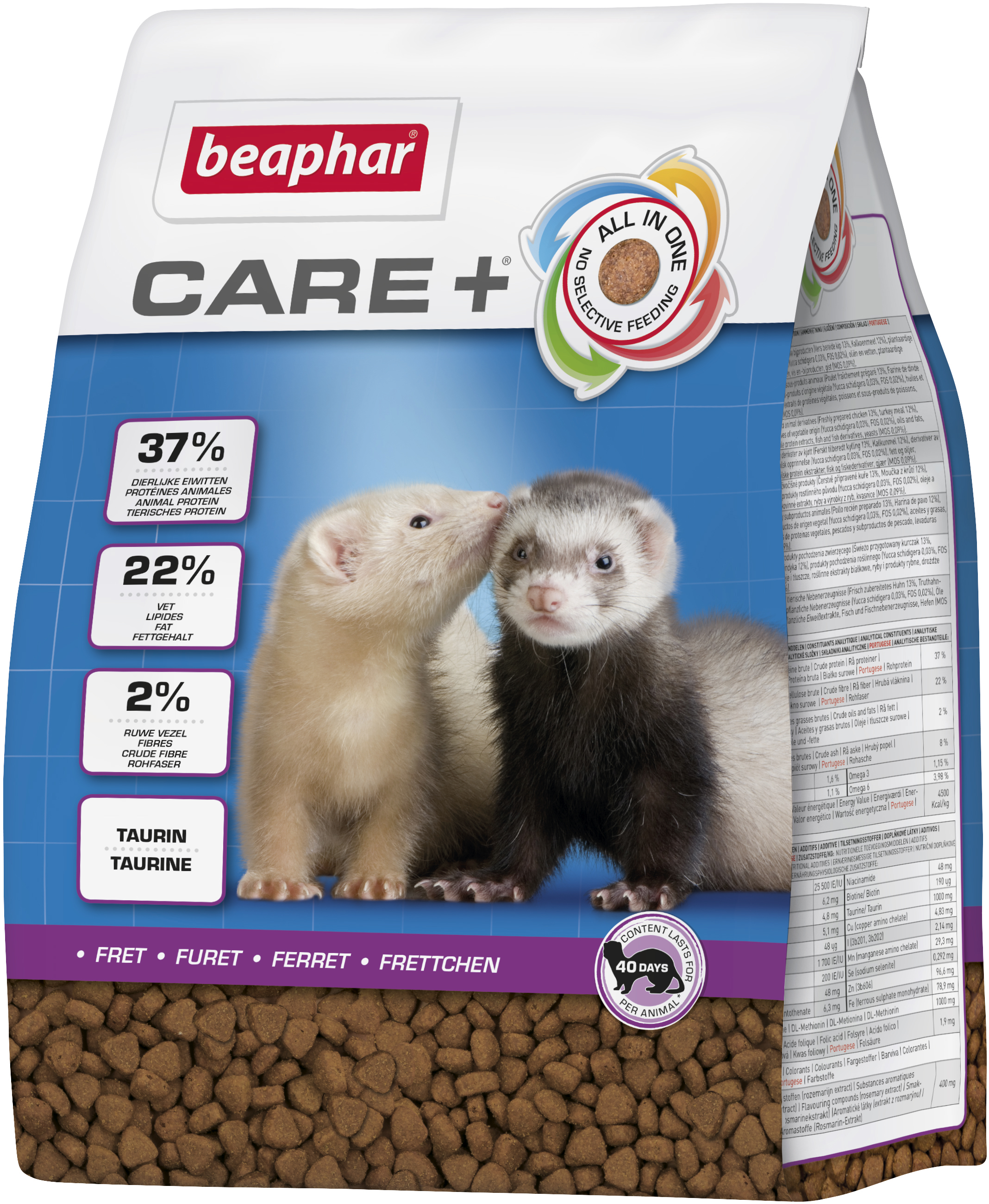 

Корм для хорьков Beaphar Care + Ferret 2 кг