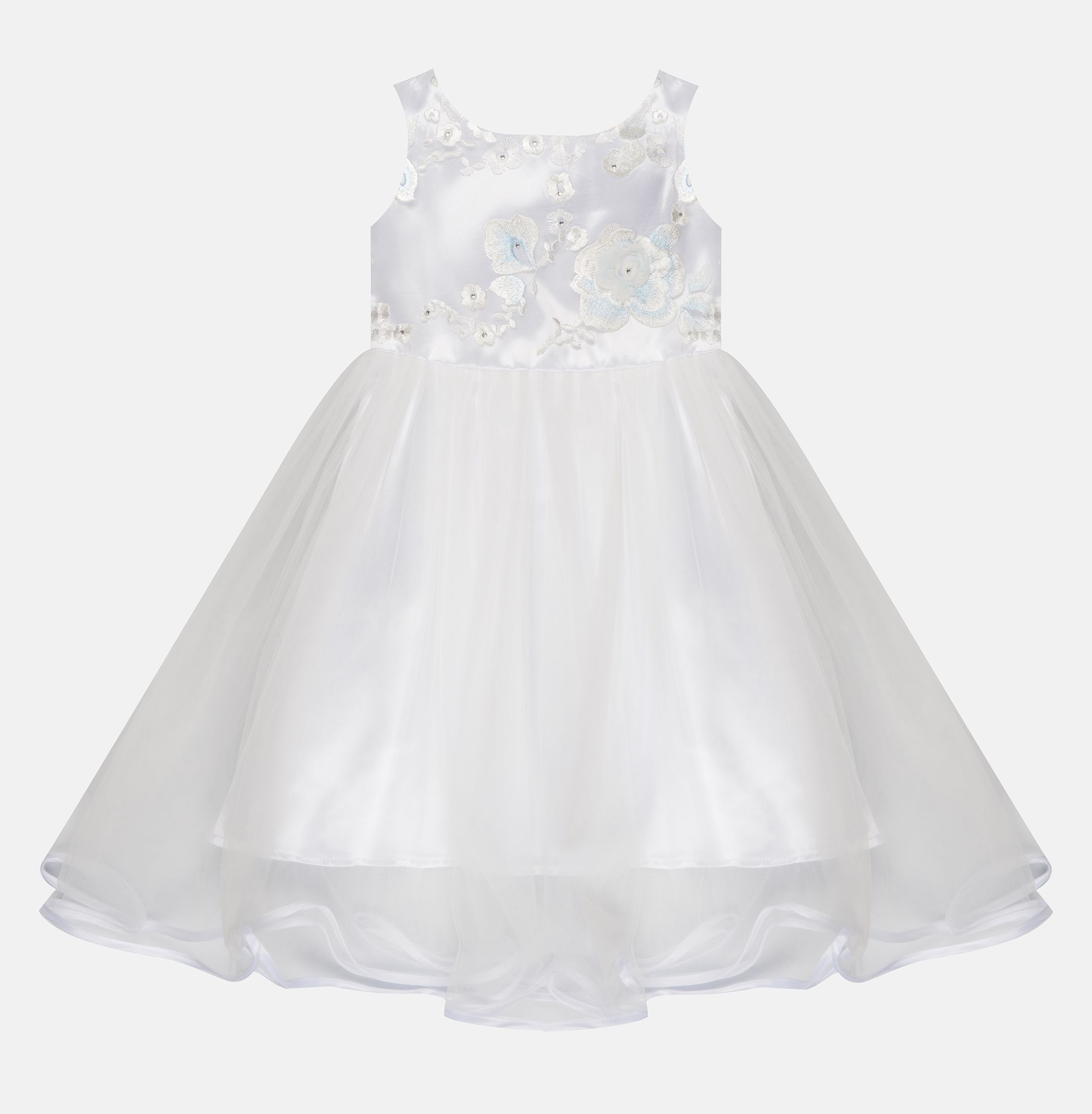 

Платье фатиновое Sasha 4075/25 98 см Белое с голубым
