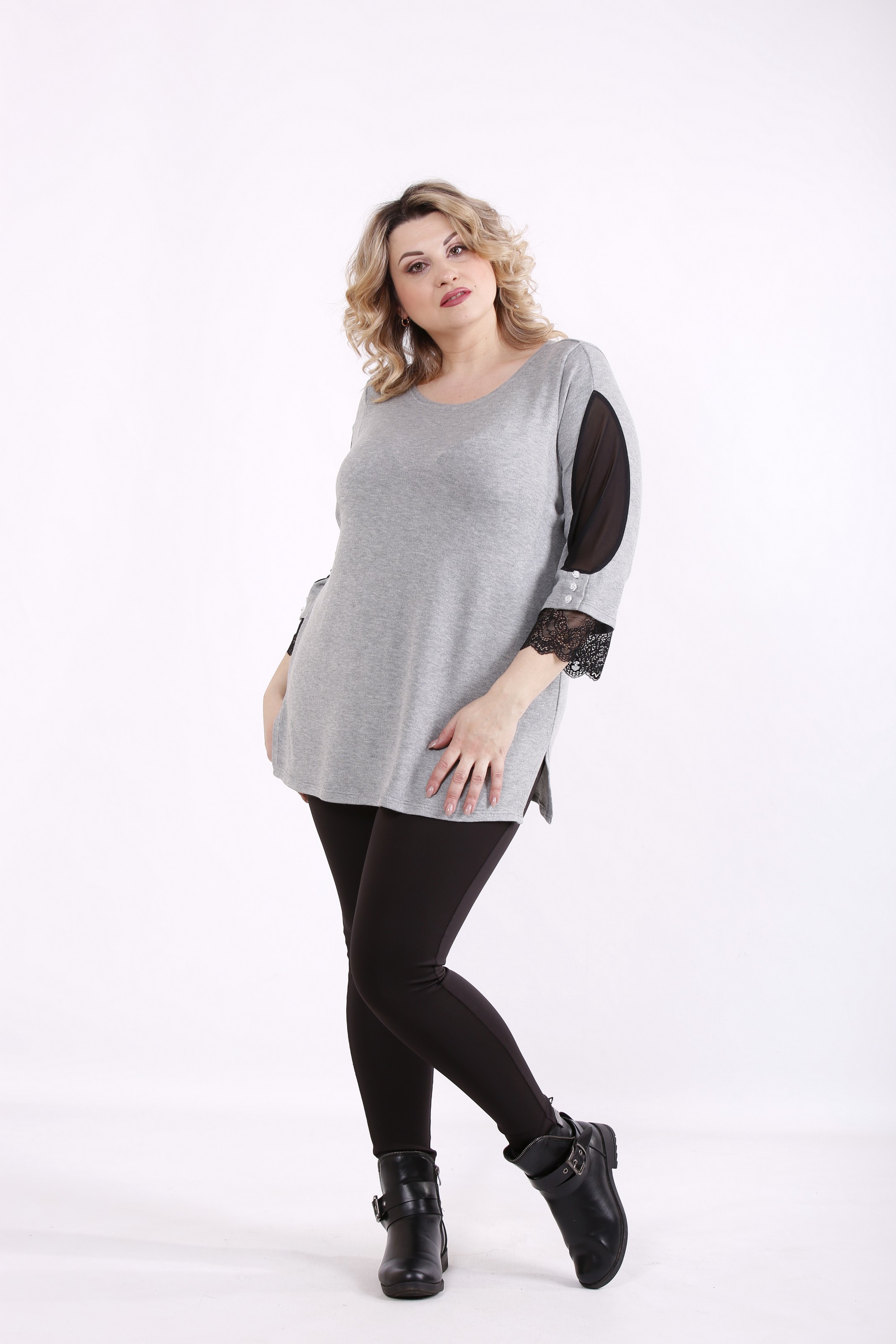 

Кофта GARRY-STAR 01419-3  Серый, Кофта GARRY-STAR 01419-3 56 Серый