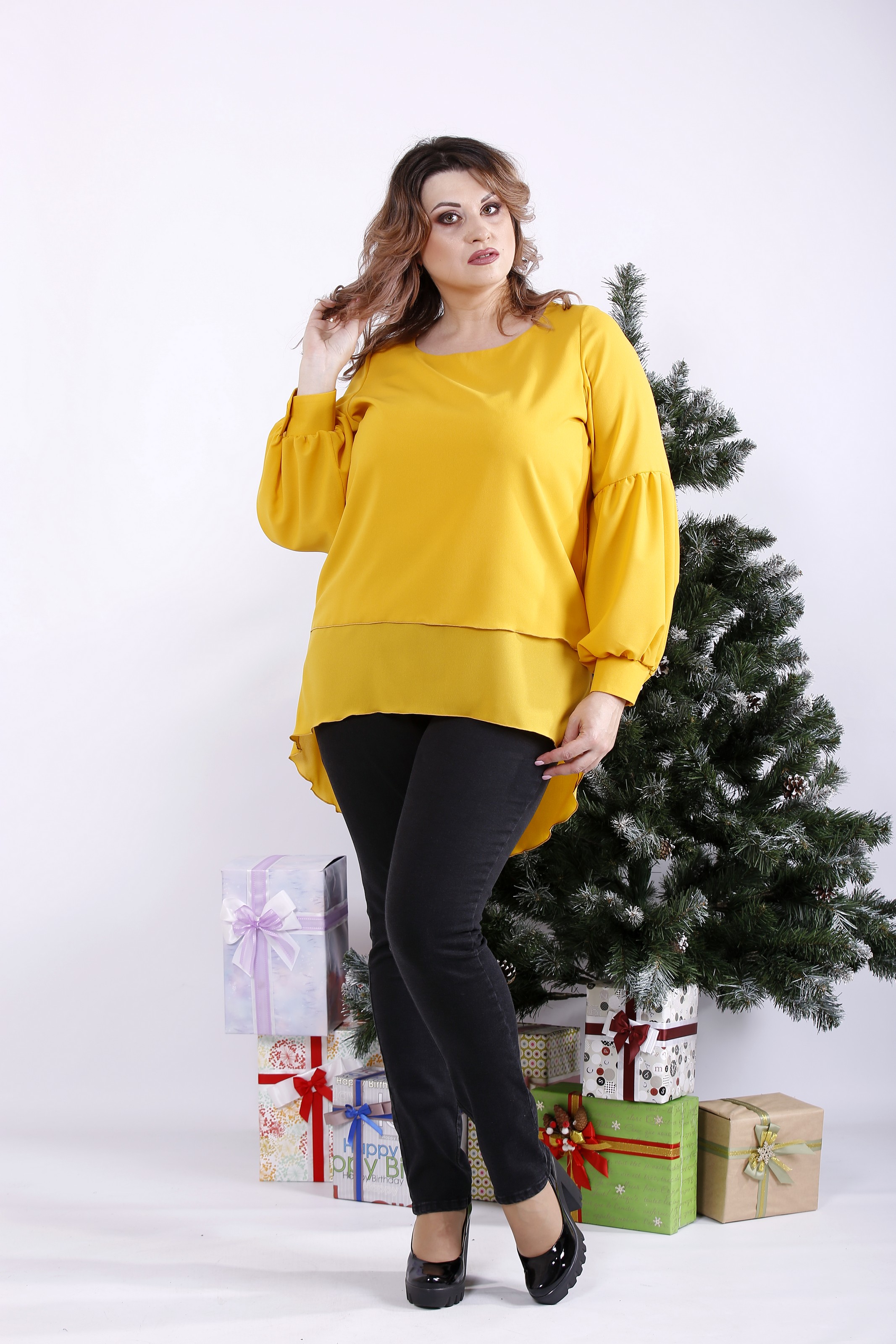 

Блузка GARRY-STAR 01329-2  Желтый, Блузка GARRY-STAR 01329-2 66 Желтый