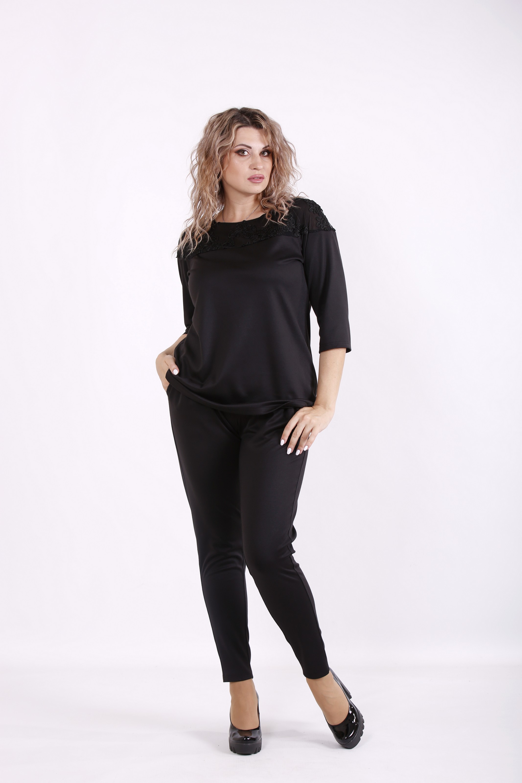 

Комплект: кофта и брюки GARRY-STAR 01581-1  Черный, Комплект: кофта и брюки GARRY-STAR 01581-1 50 Черный