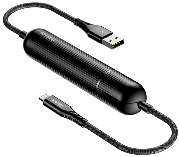 

УМБ Baseus Energy Two-in-one Power Bank with Lightning Cable Black (CALXU-01)