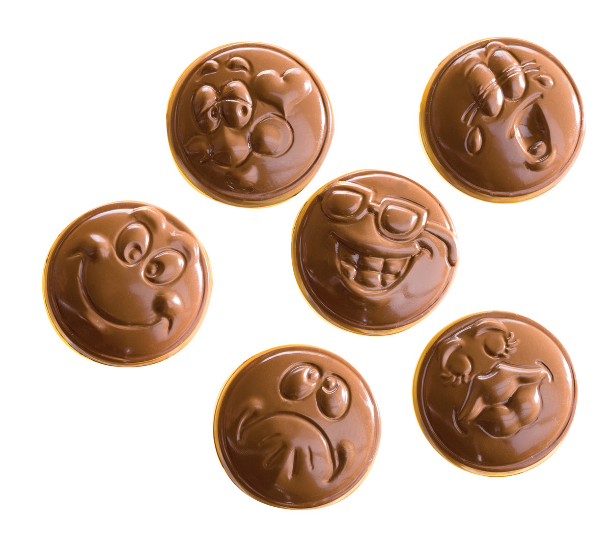 

Форма для шоколада Смайлы 35х7 мм Chocolate World 1531 CW