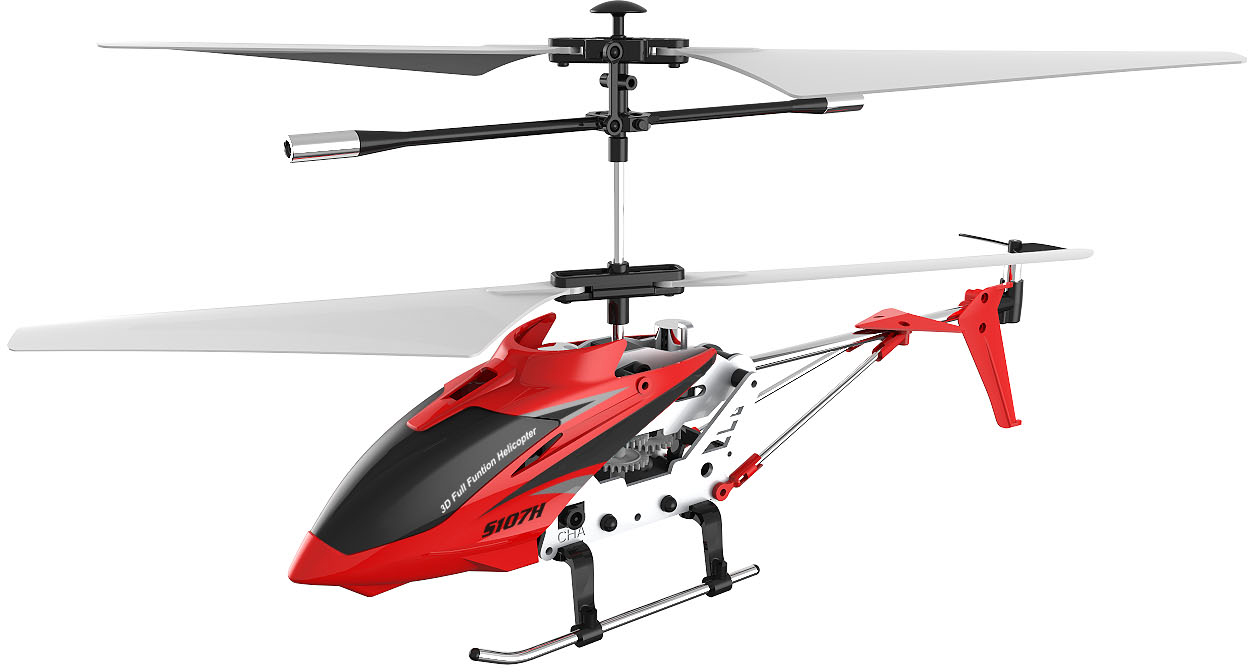 Акция на Вертолет Syma S107H 2.4 ГГц 22 см со светом, барометром и гироскопом Red (S107H_red) (6946702904021) от Rozetka UA