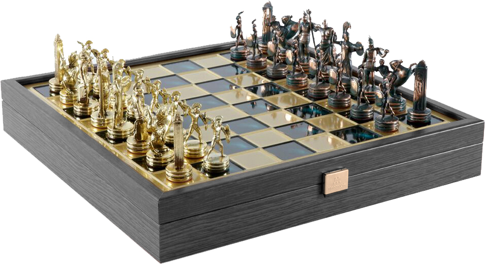 Акція на Шахматы Manopoulos Греческая мифология в деревянном футляре 34 х 34 см 3 кг (SK4AGRE) від Rozetka UA