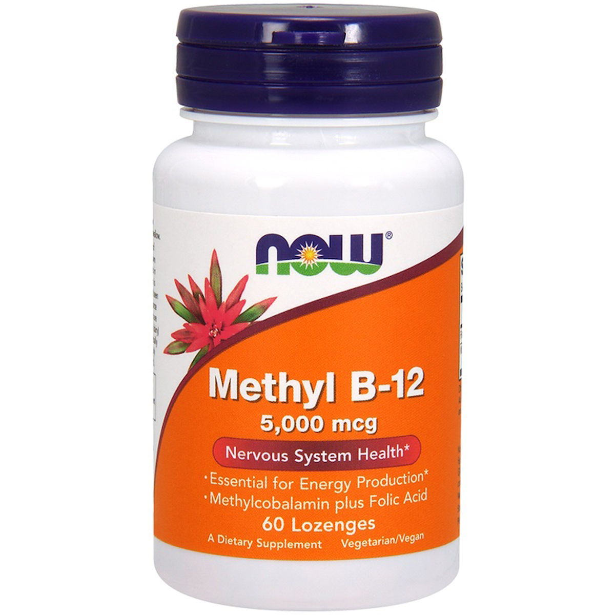 

Витамины Now Foods Витамин B-12 Methyl B-12 5000 мкг 60 леденцов