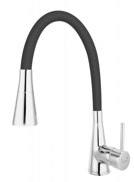 

Cмеситель кухонный FERRO Zumba II Ferro черный BZA42B