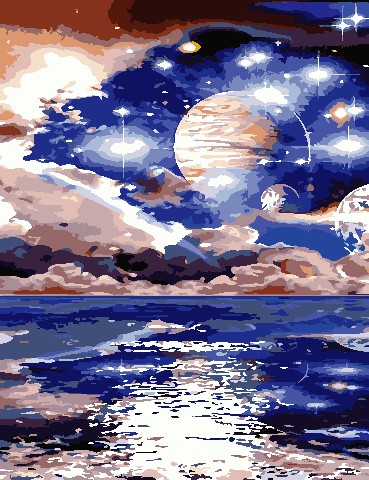 

Картина по номерам ArtStory Космический пейзаж 50*65 см (в коробке) арт.AS0828