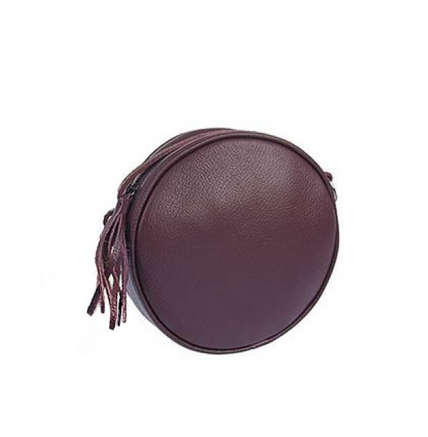 

Женская кожаная сумка Vera Pelle S0723 Бордовый