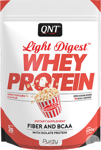 

Протеин QNT Light Digest Whey protein 0.5 кг Popcorn (5404017400153)