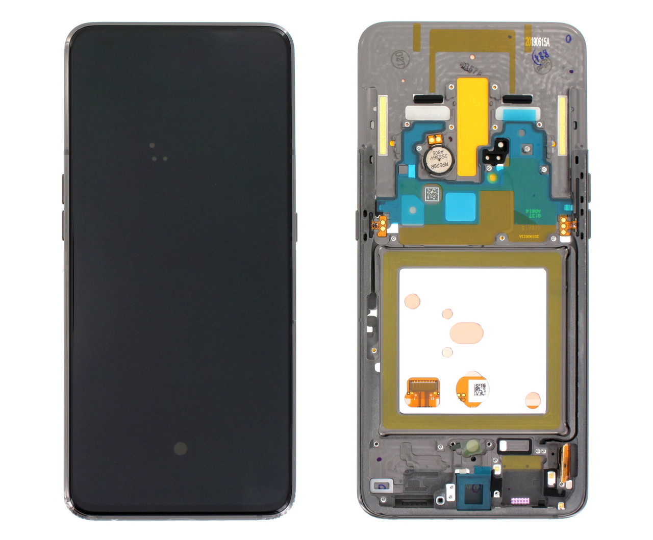 

Дисплей (экран) для Samsung A805F Galaxy A80 + тачскрин, черный, с передней панелью серебристого цвета Original