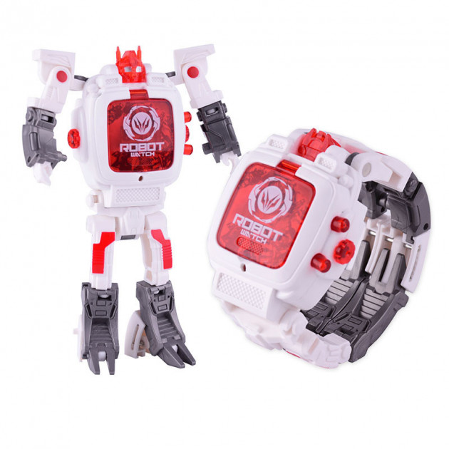 

Уникальные Часы-трансформер Robot Baby Watch White Стильный аксессуар