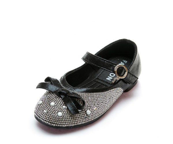 

Балетки Fashion A-3 черные(27-31) 28р 17 см