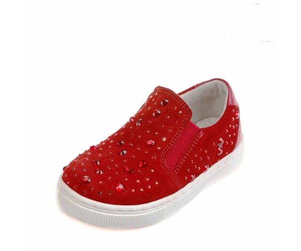 

Слипоны Minibel T372(1-34)GFF камушки красн (21-25) 21р 14 см
