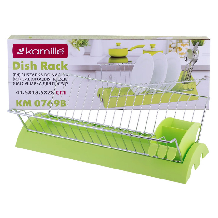 

Сушилка для посуды 41,5х26х11,5 см Green Kamille (KM-0769B)