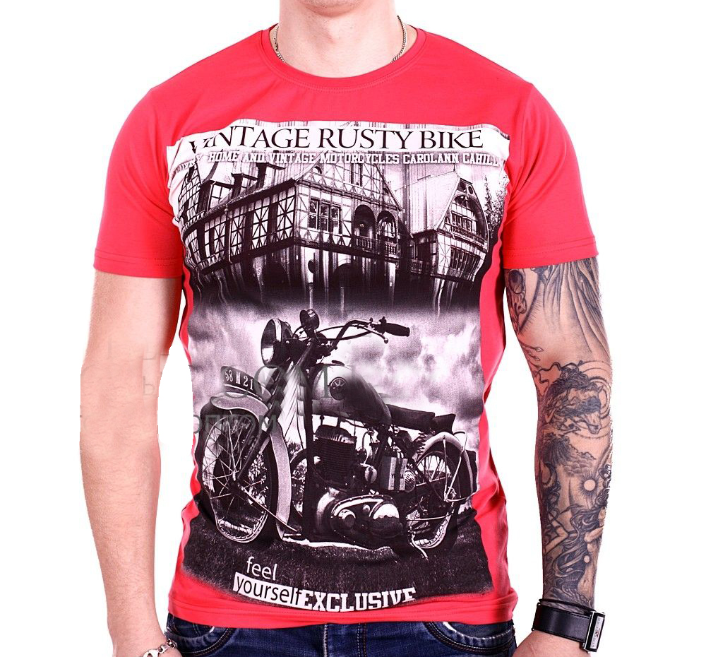 

Футболка StrongMan Bike f1929/7 Кораловая, Футболка StrongMan Bike f1929/7 Кораловая M