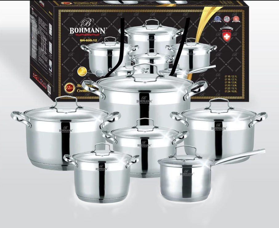 

Набор посуды Bohmann из 12 предметов BH 600-12