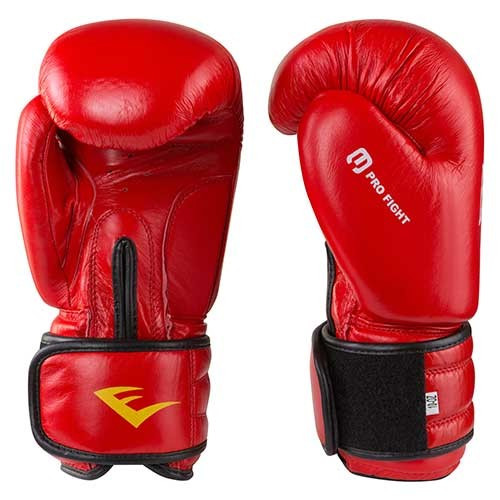 

Боксерские перчатки кожаные на липучке EVERLAST PRO FIGHT Натуральная кожа Красные (СМИ EV-PF10) 12 унций