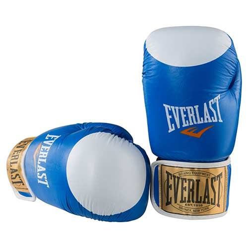 

Боксерские перчатки кожаные EVERLAST PRO STAR для тренировок и спаррингов Голубой 8 унций (EV-8PST)
