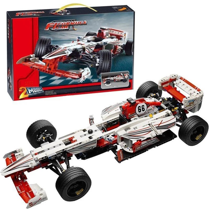 

Конструктор JiSi bricks Гоночный автомобиль Formula-1 1141 деталей (3366)