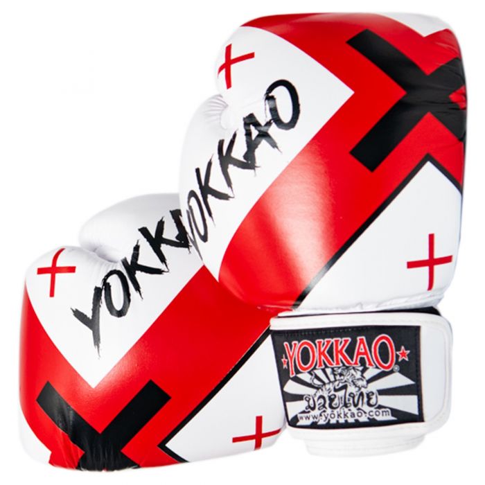 

Боксёрские перчатки YOKKAO Vertigo X Muay Thai white 14 ун Белый
