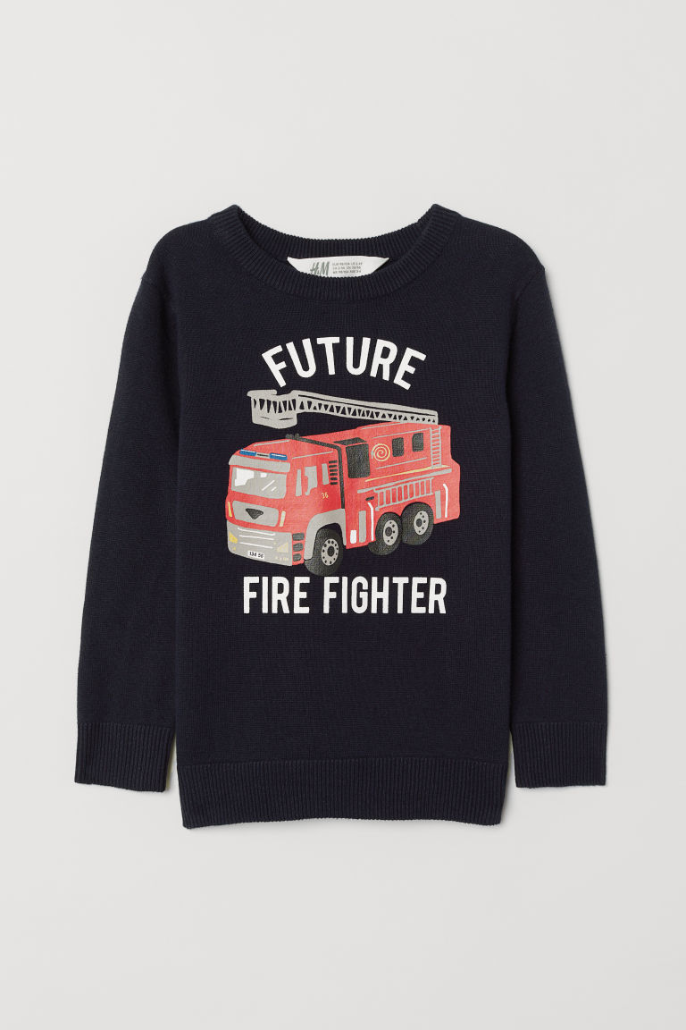 

Свитер с принтом H&M N0005 122 - 128 см Темно-синий (P-100060)